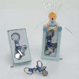 Llavero chupete azul