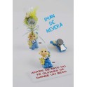 Imán bebe azul pinza