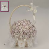 Cesta Alfiler Organza Malva (50 unidades)