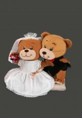 Pareja de Novios Ositos Peluche