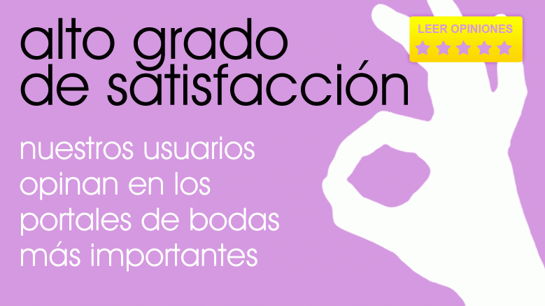 Nuestros clientes opinan en otros portales de bodas