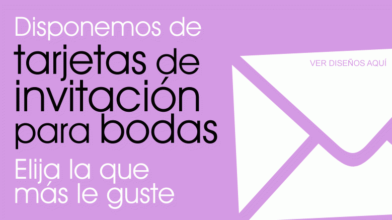 Tarjetas de Boda, invitaciones de Boda